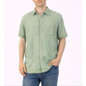 Panama Jack 100% linen mint green short sleeve button down XL